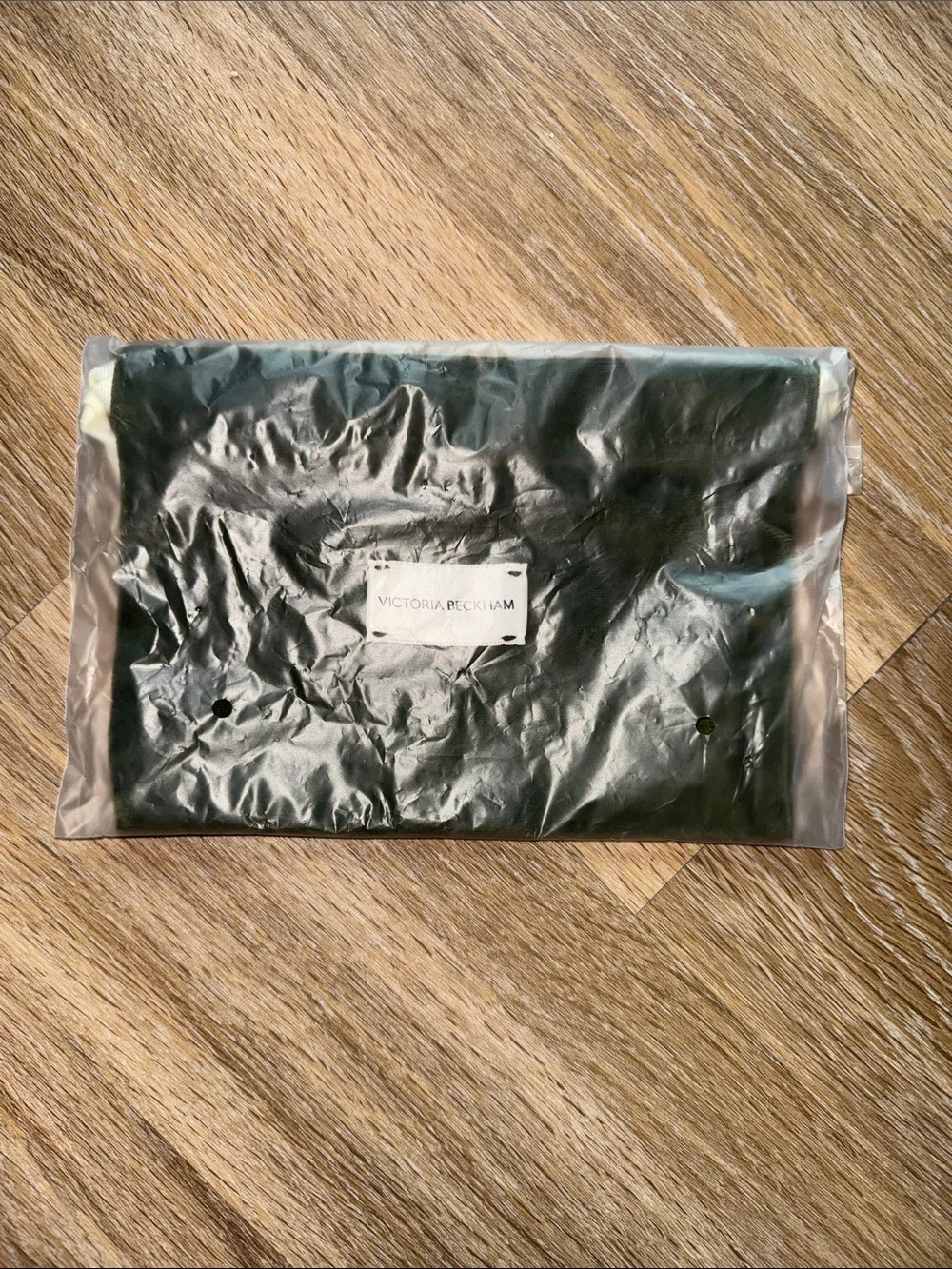 Victoria Beckham Velvet Green Toiletry Pouch